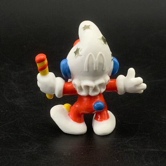 NEW Vintage 1996 The Smurfs Peyo Schleich Clown Jester Action Figure - Picture 3 of 13